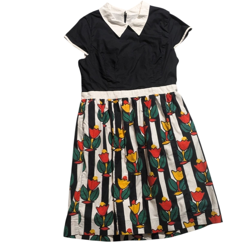 Bea & Dot Peter Pan Collar Dress Large